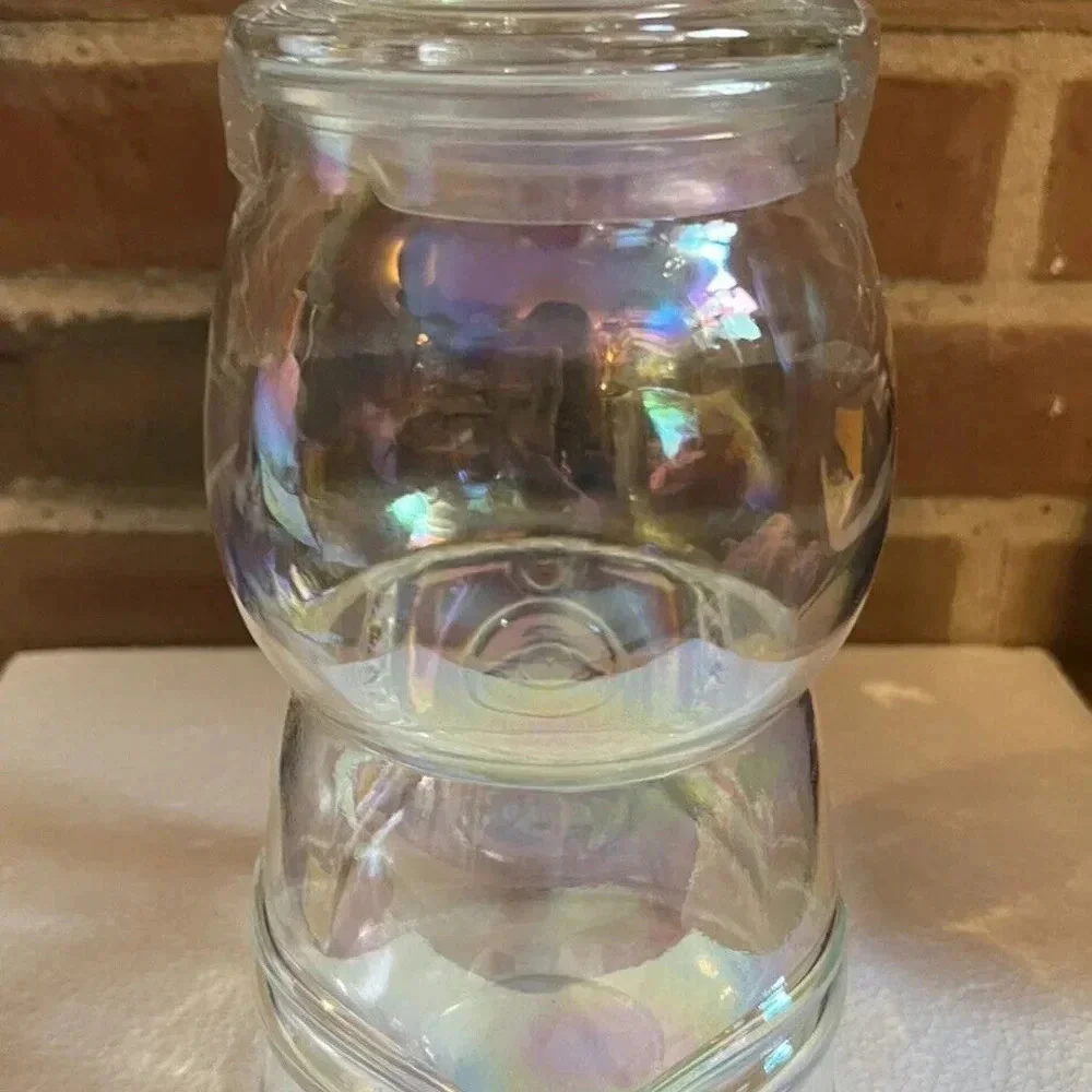 NEW Target Halloween Clear Iridescent Gumball Machine Jar Bullseye 2022 Storage